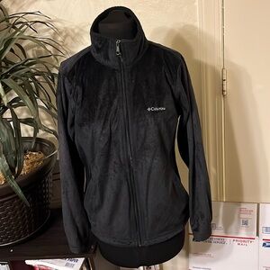 Columbia Omni-Heat Black Fleece Jacket Medium